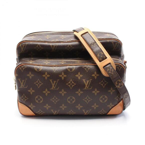 LOUIS VUITTON Brown Monogram Leather Shoulder Bag - Picture 1 of 9